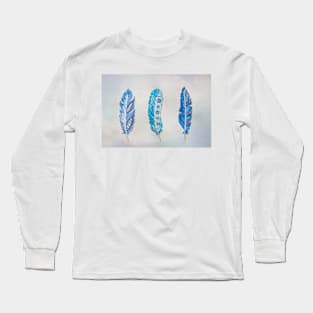 Three Feathers Long Sleeve T-Shirt